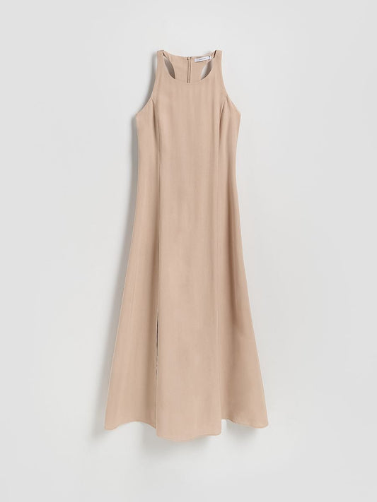 Viscose rich midi dress