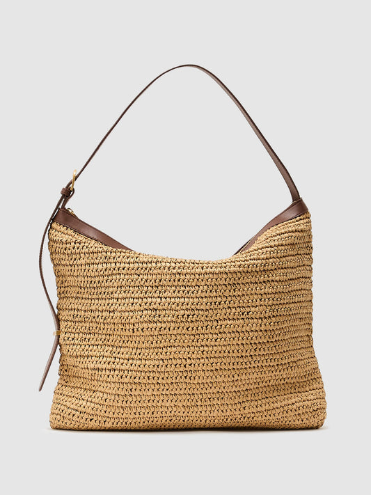 Raffia-Effect Tote Bag in Natural