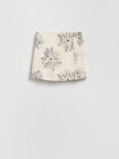 Skort with added linen