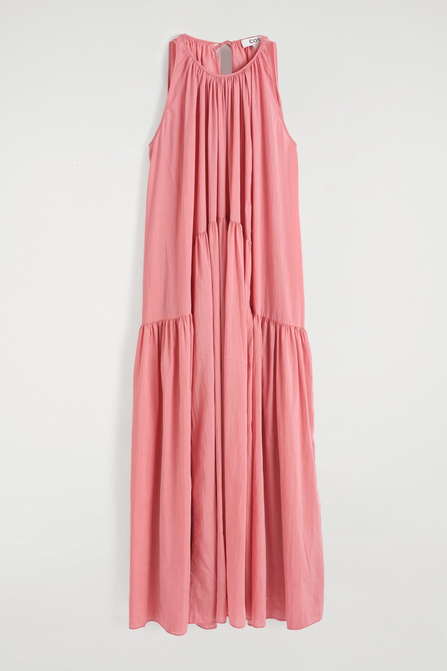 Gathered Halterneck Maxi Dress