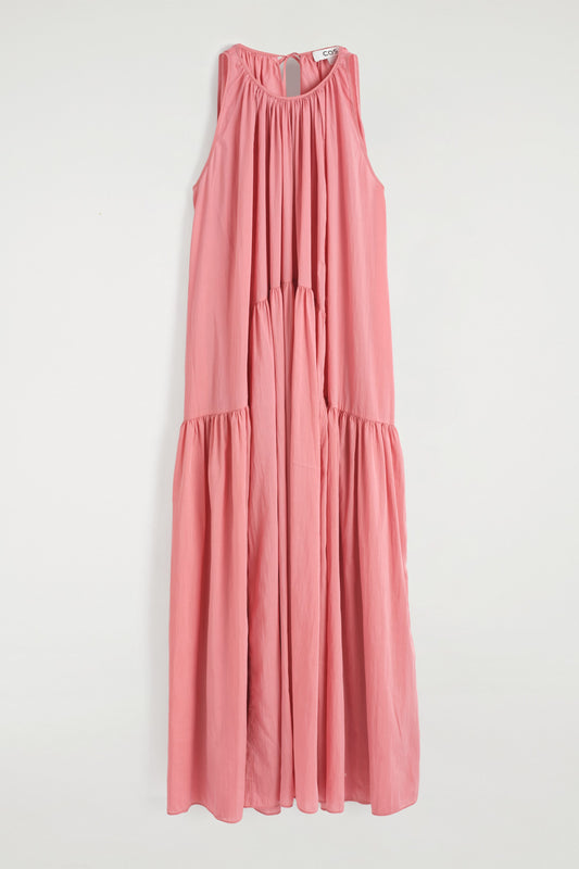 Gathered Halterneck Maxi Dress