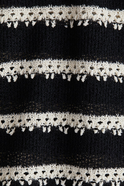 Collared knitted top