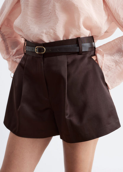 A-Line Satin Shorts