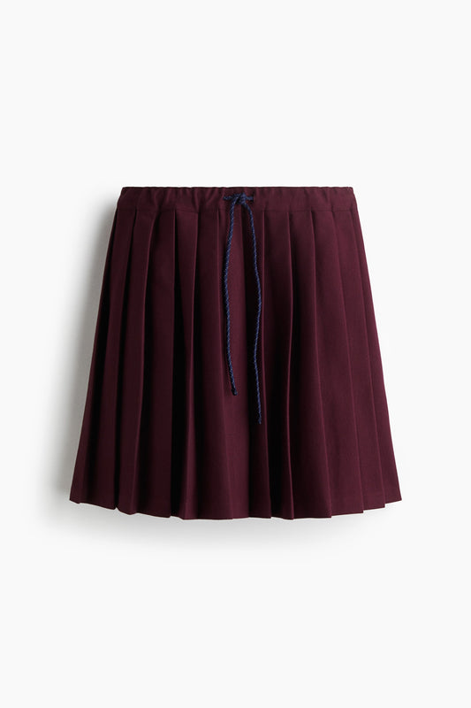 Pleated mini skirt