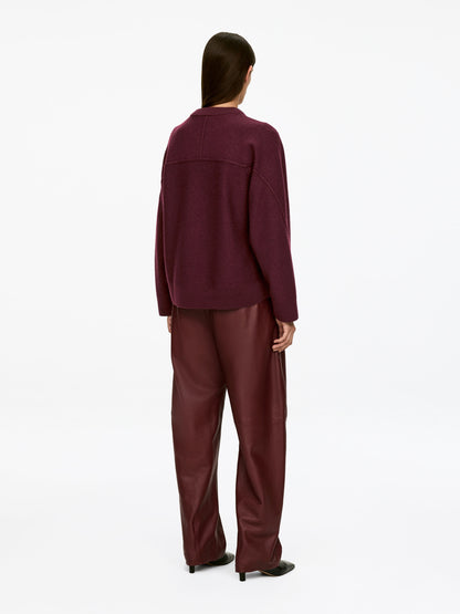 Boiled Wool Cardigan