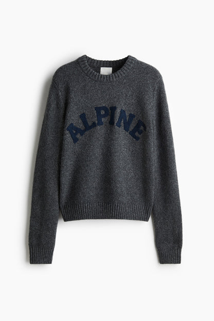 Text-motif jumper