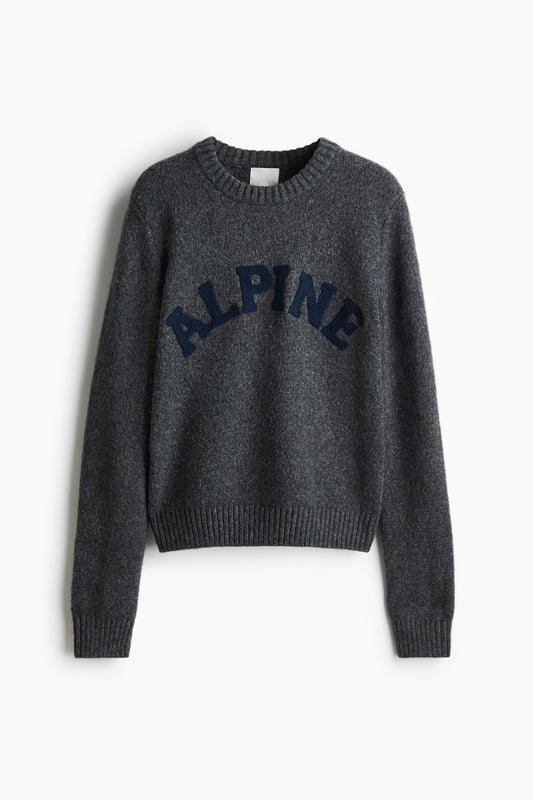 Text-motif jumper