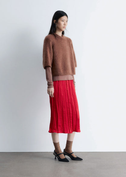 Mohair-Blend Knitted T-shirt