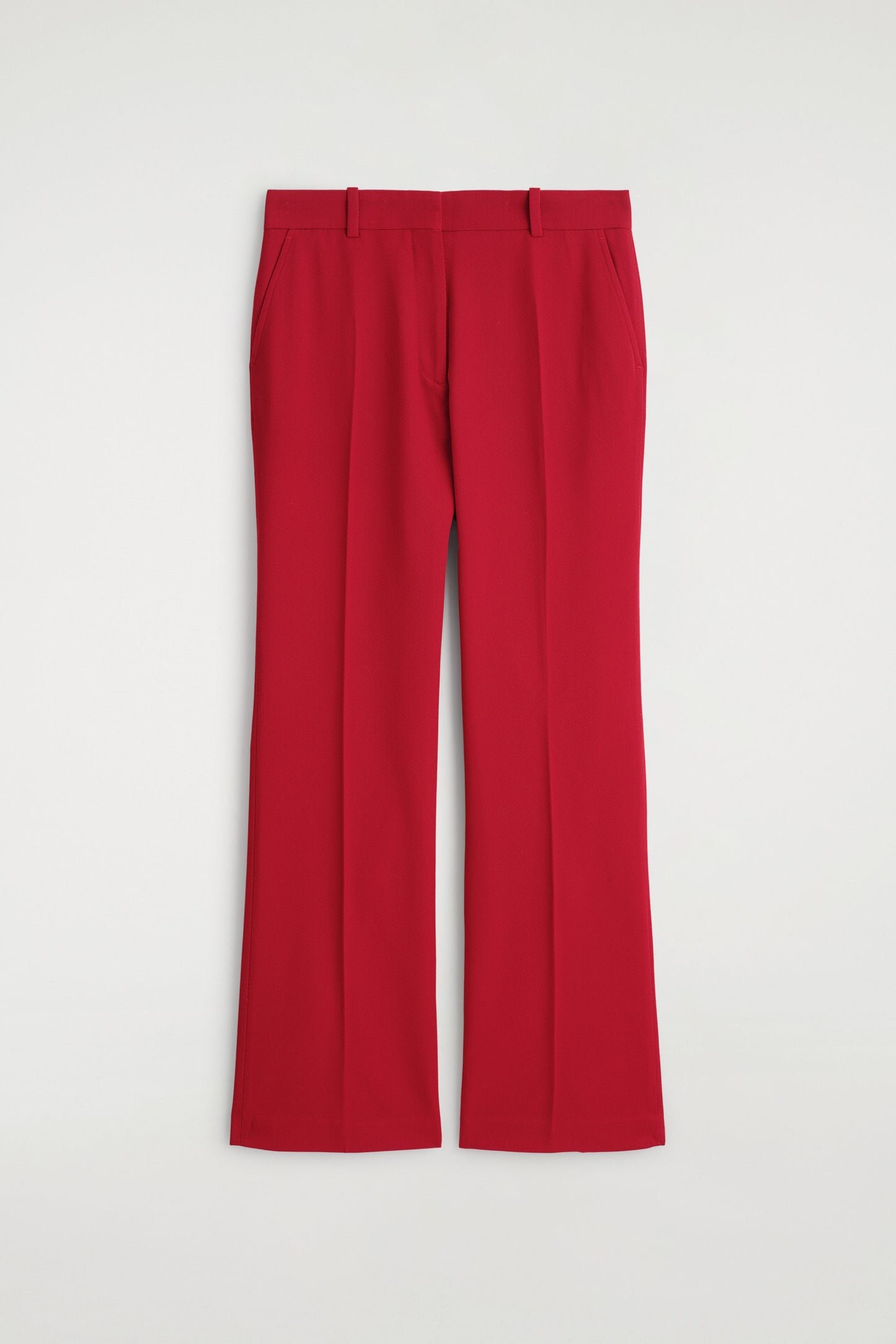 Wool-Blend Straight-Leg Trousers