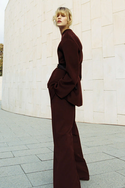Wide tailored trousers