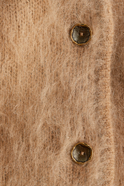 Mohair-blend cardigan