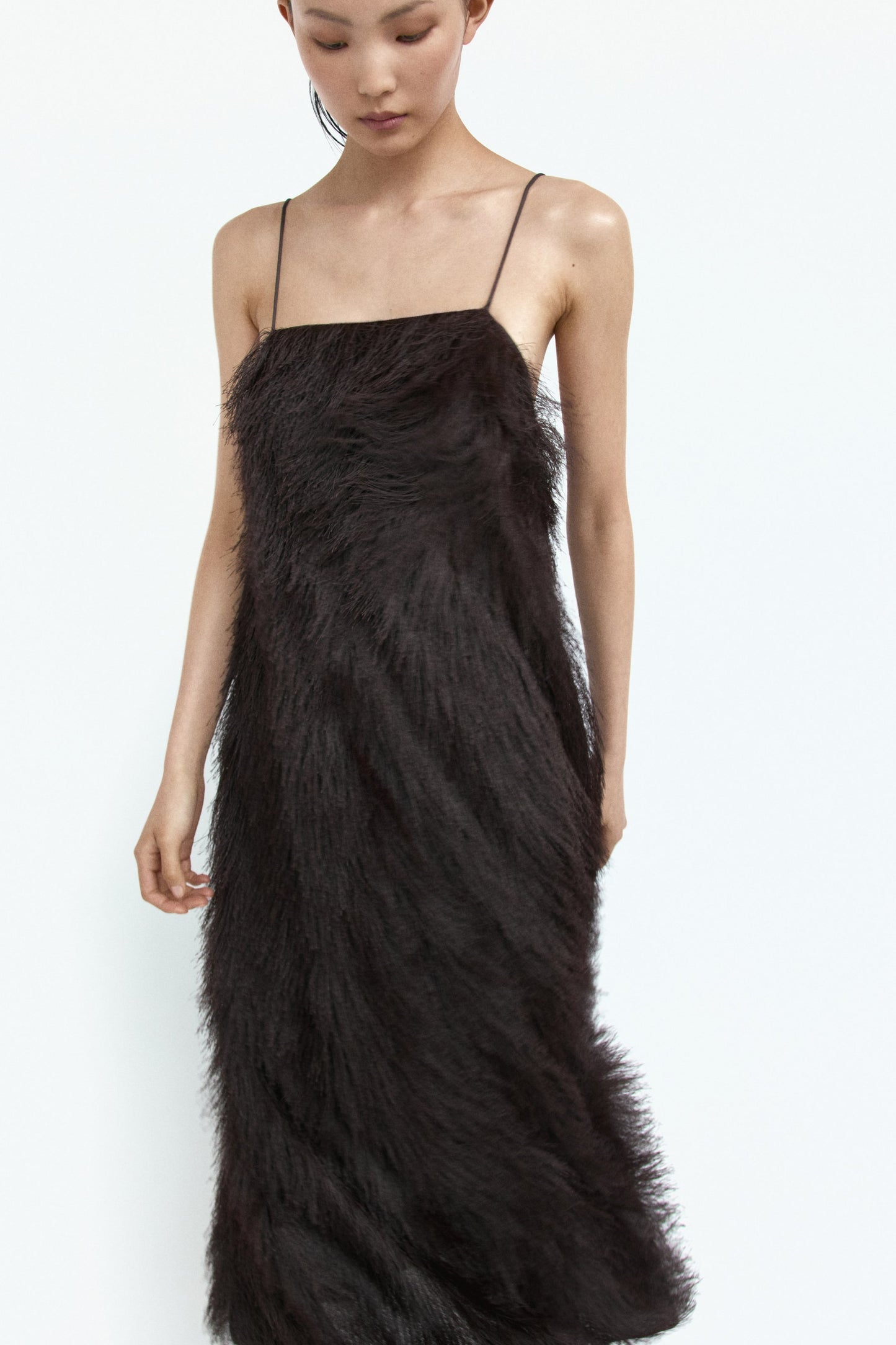 Fringed strappy dress