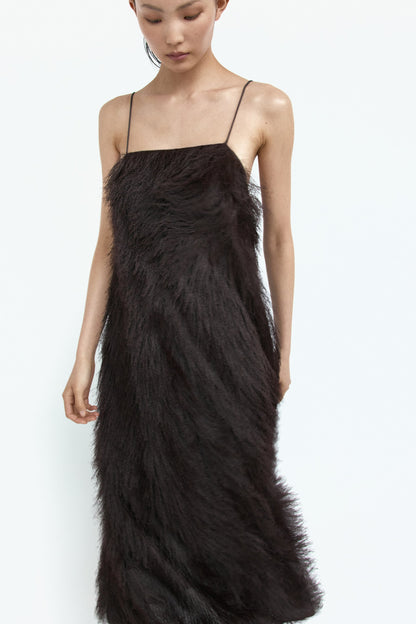 Fringed strappy dress