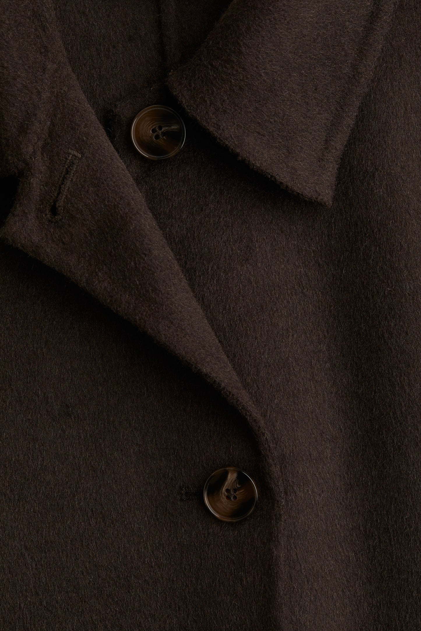 Handmade wool-blend coat