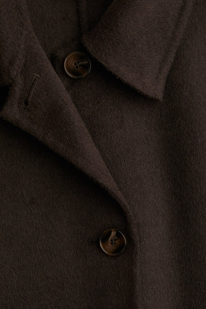 Handmade wool-blend coat