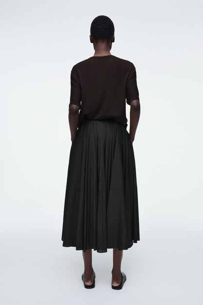 Circle-Cut Midi Skirt