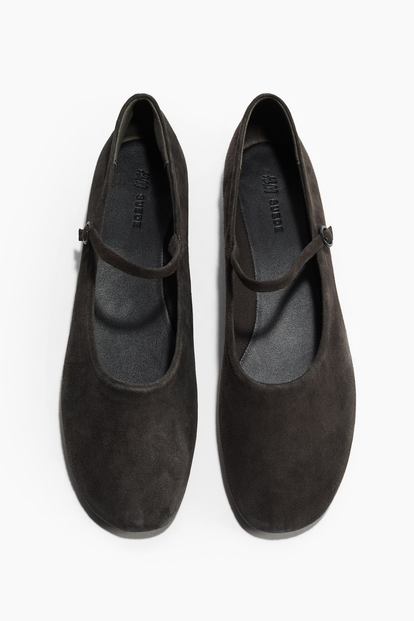 Suede Mary Jane ballet flats