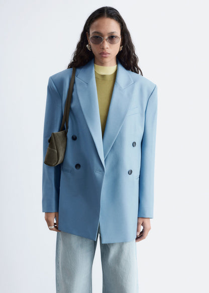Double-Breasted Wool Blazer