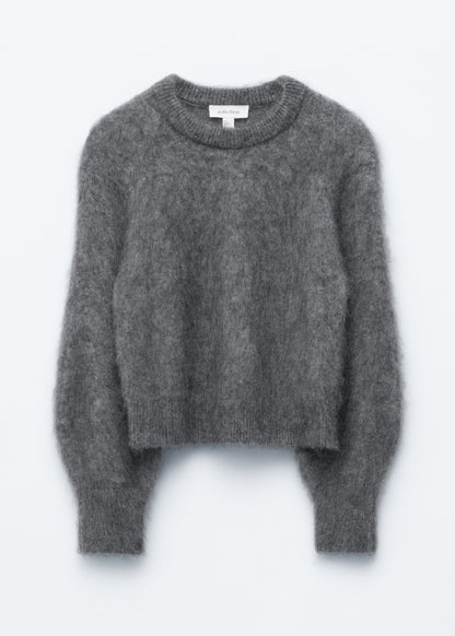 Mohair-Blend Balloon-Sleeve Jumper