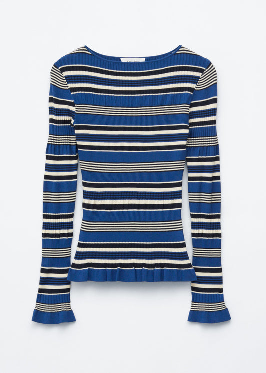 Long-Sleeve Ribbed Top