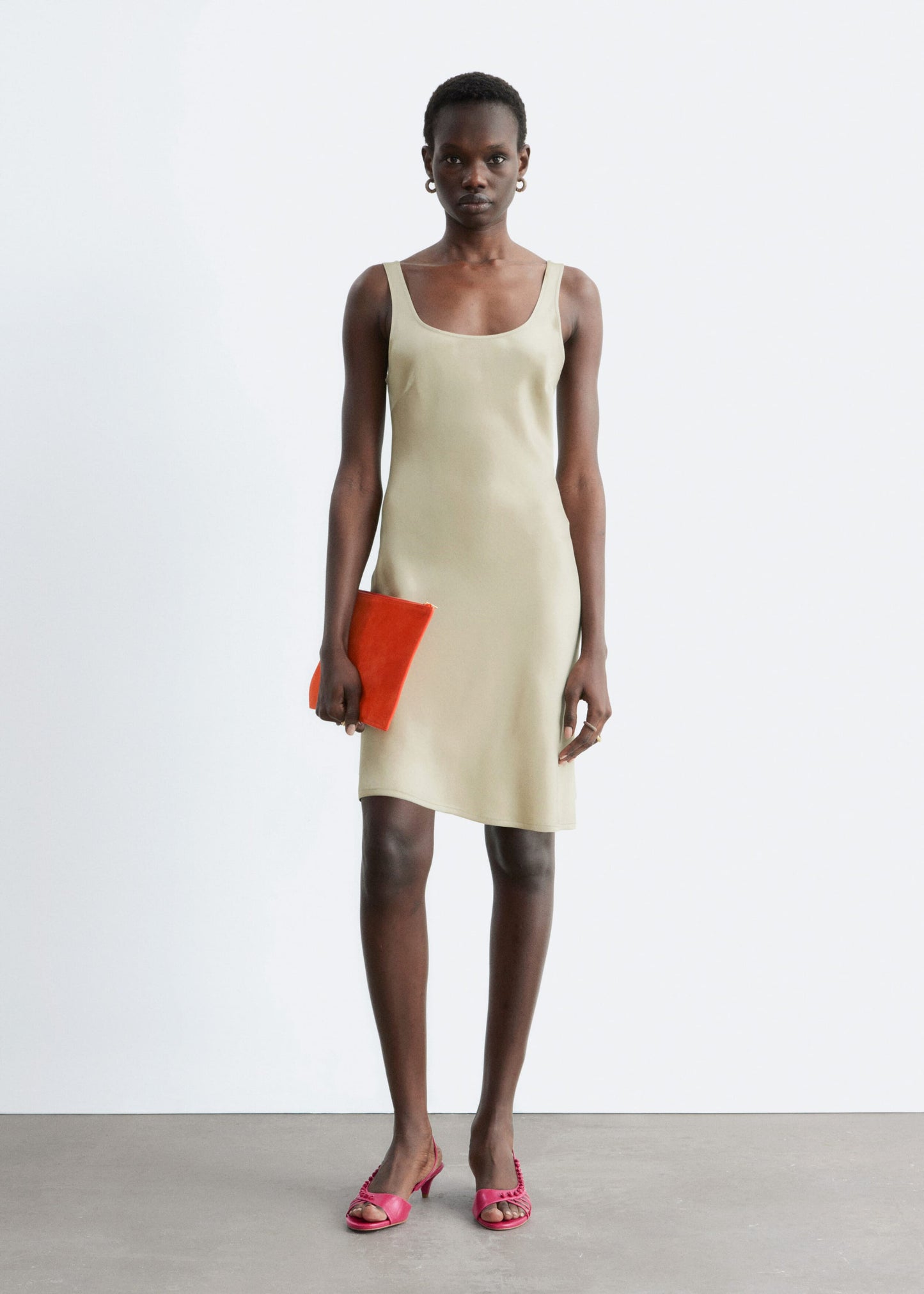 Satin Slip Mini Dress