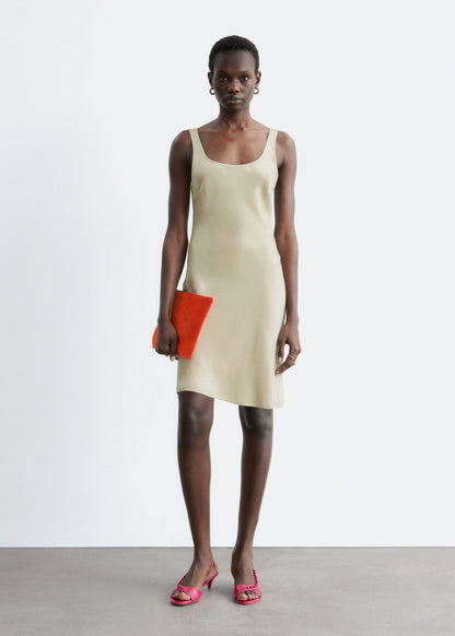 Satin Slip Mini Dress
