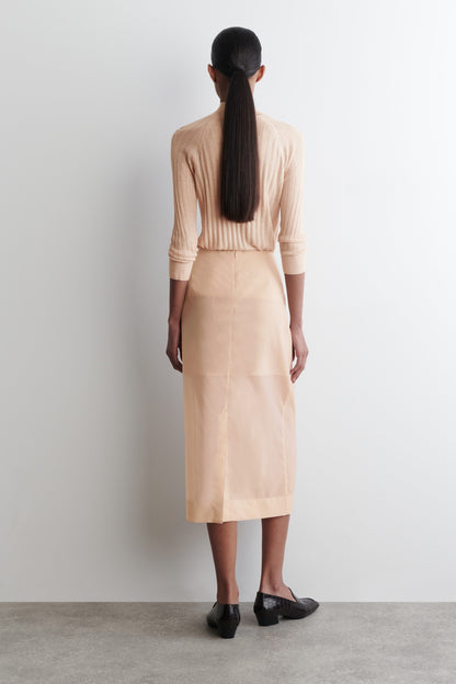 Sheer Column Skirt