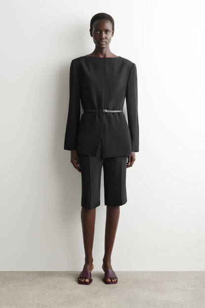 Tailored Silk Shorts