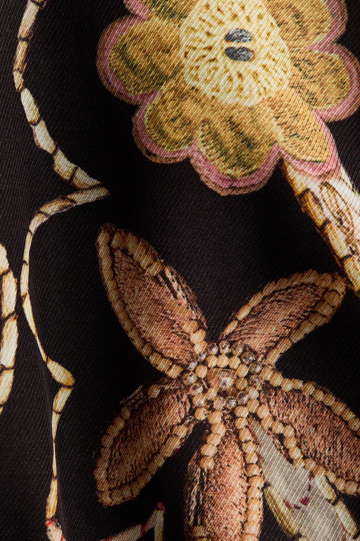 Floral-print popover shirt