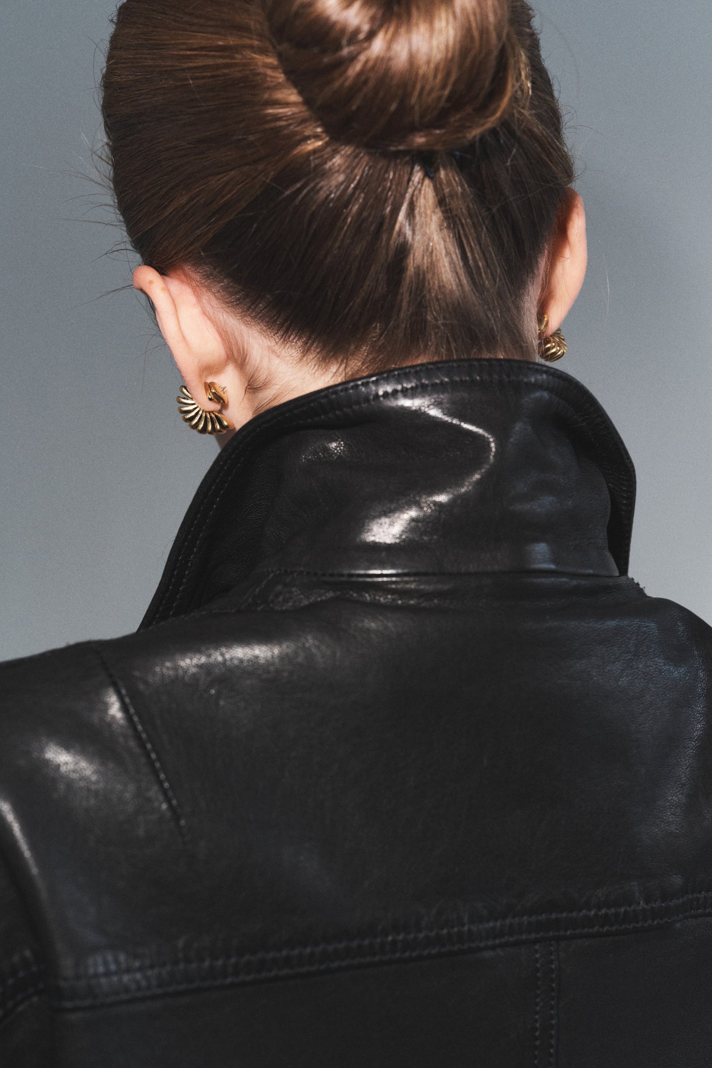 Leather coat