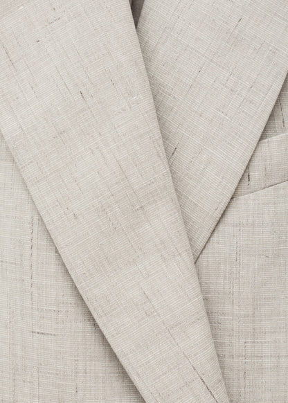 Relaxed Cotton-Linen Blazer