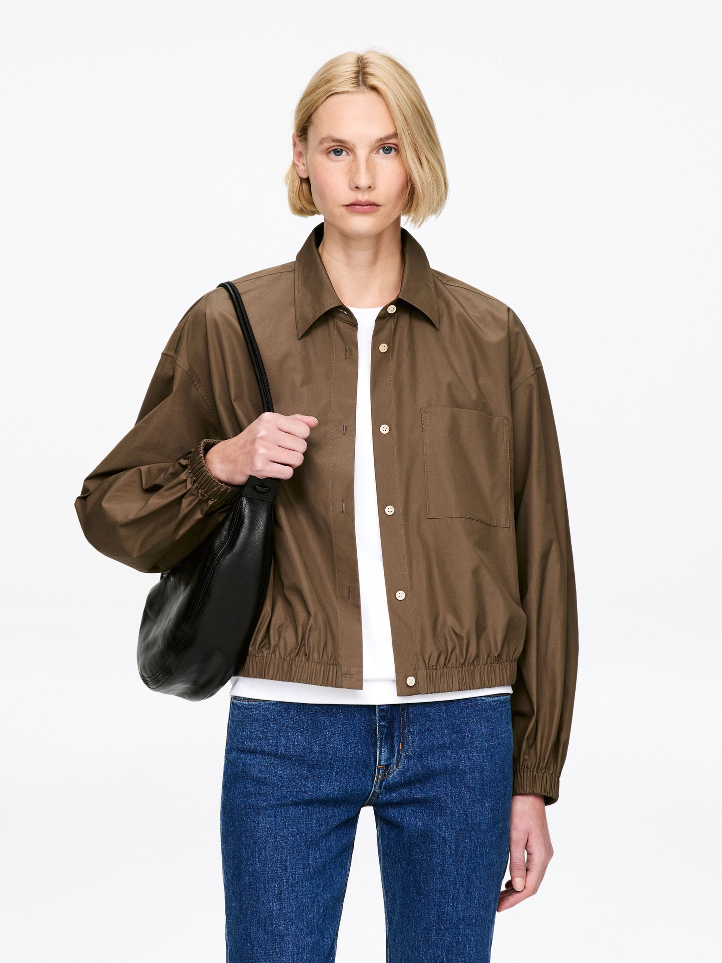 Cropped Cotton Shirt