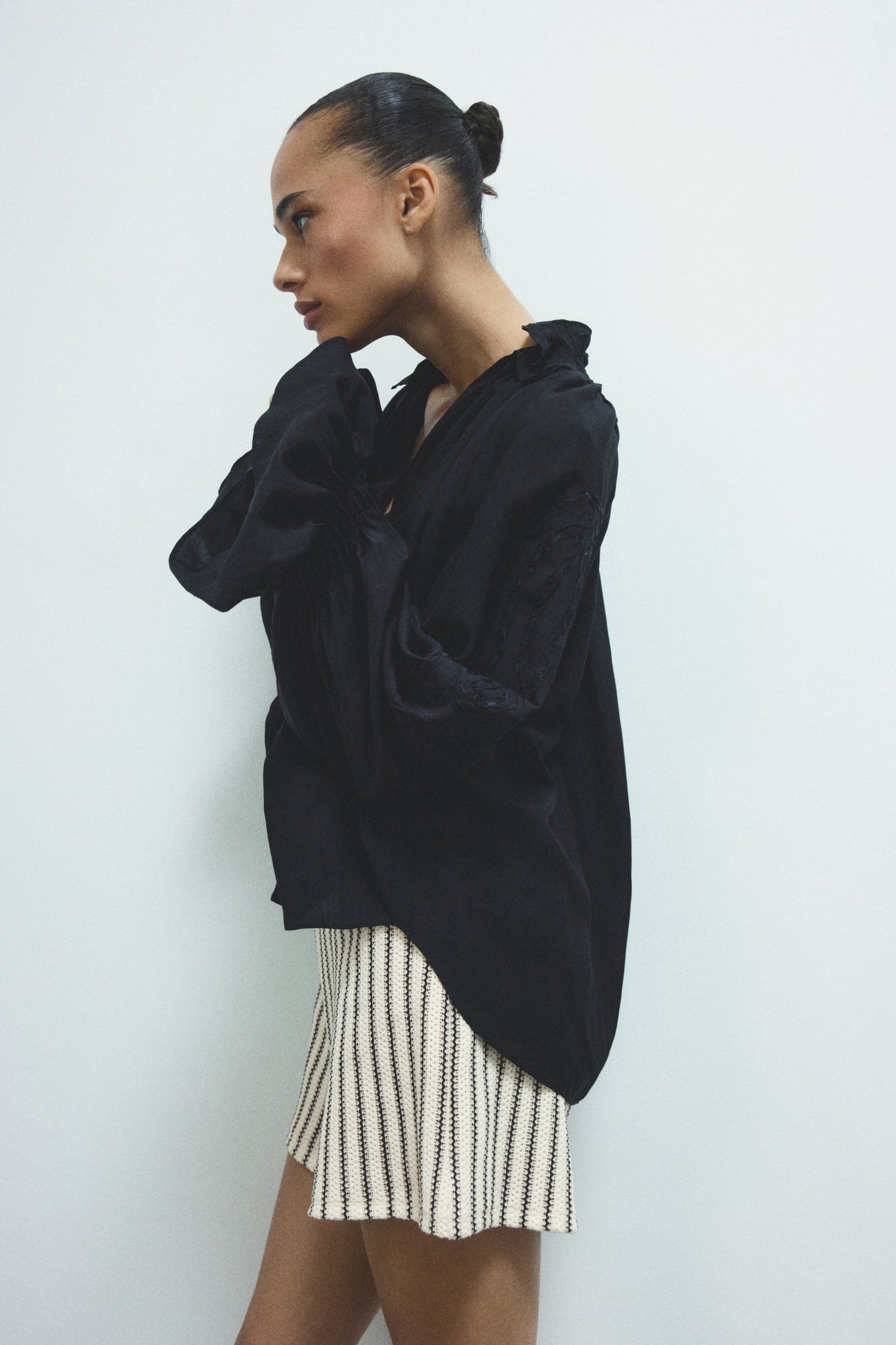 Knitted pull-on shorts