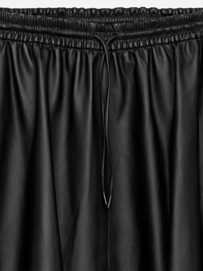 Barrel Leather Skirt