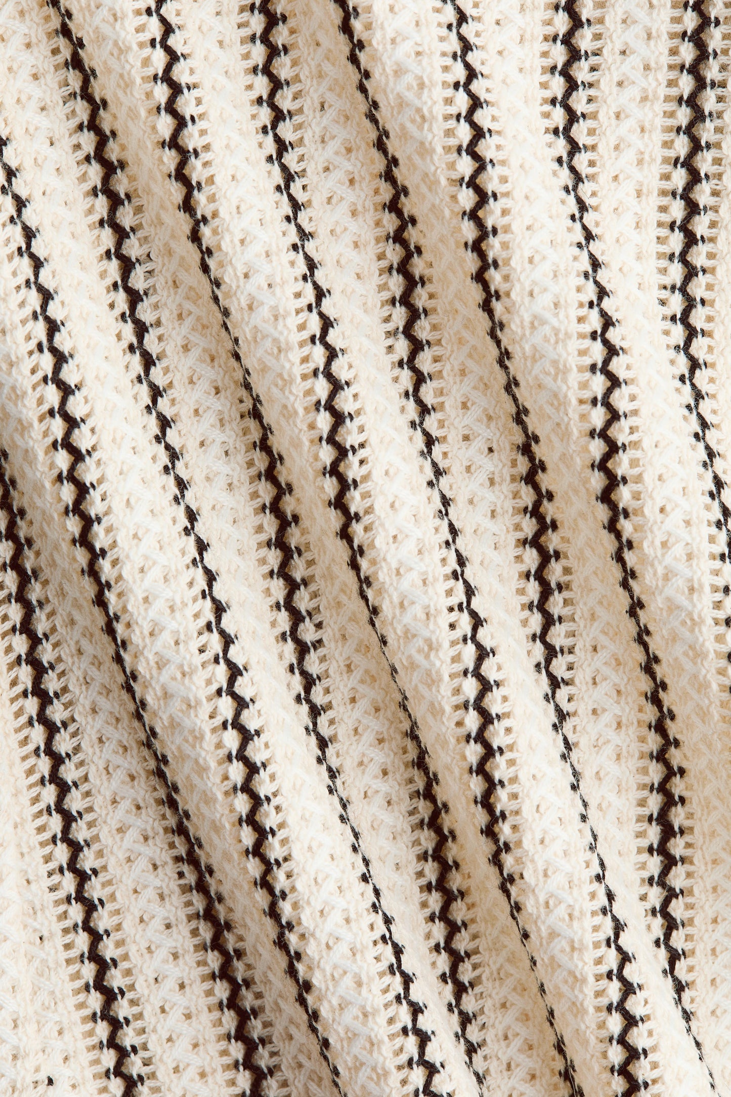 Women's Cream/Striped Pointelle-knit halterneck top | H&M GB