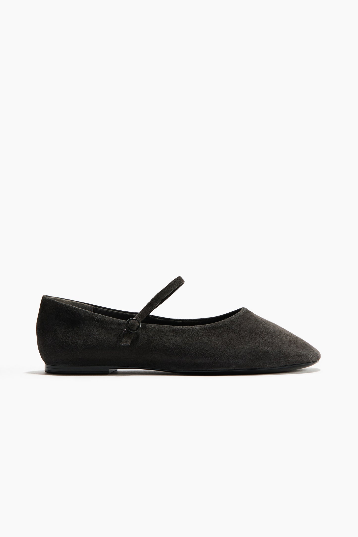 Suede Mary Jane ballet flats