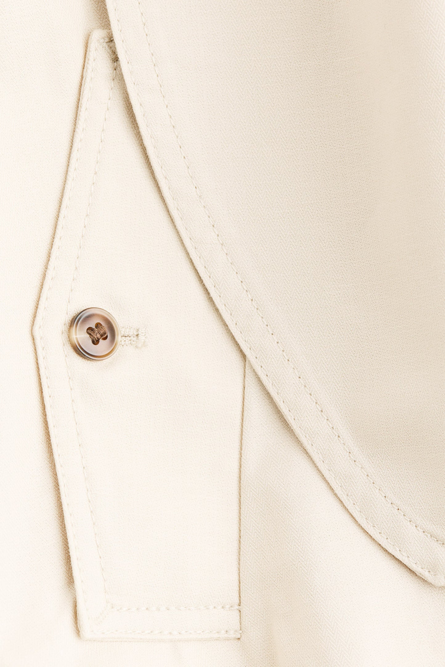Scarf-collar linen-blend jacket