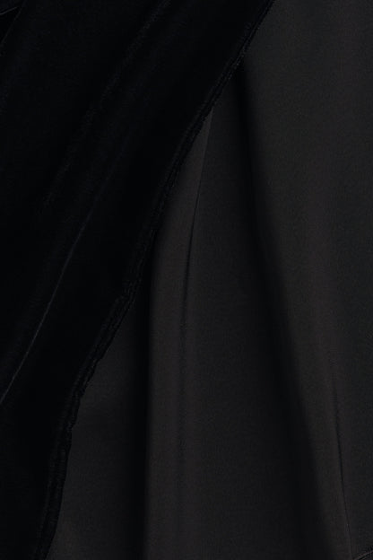 Scarf-collar halterneck top