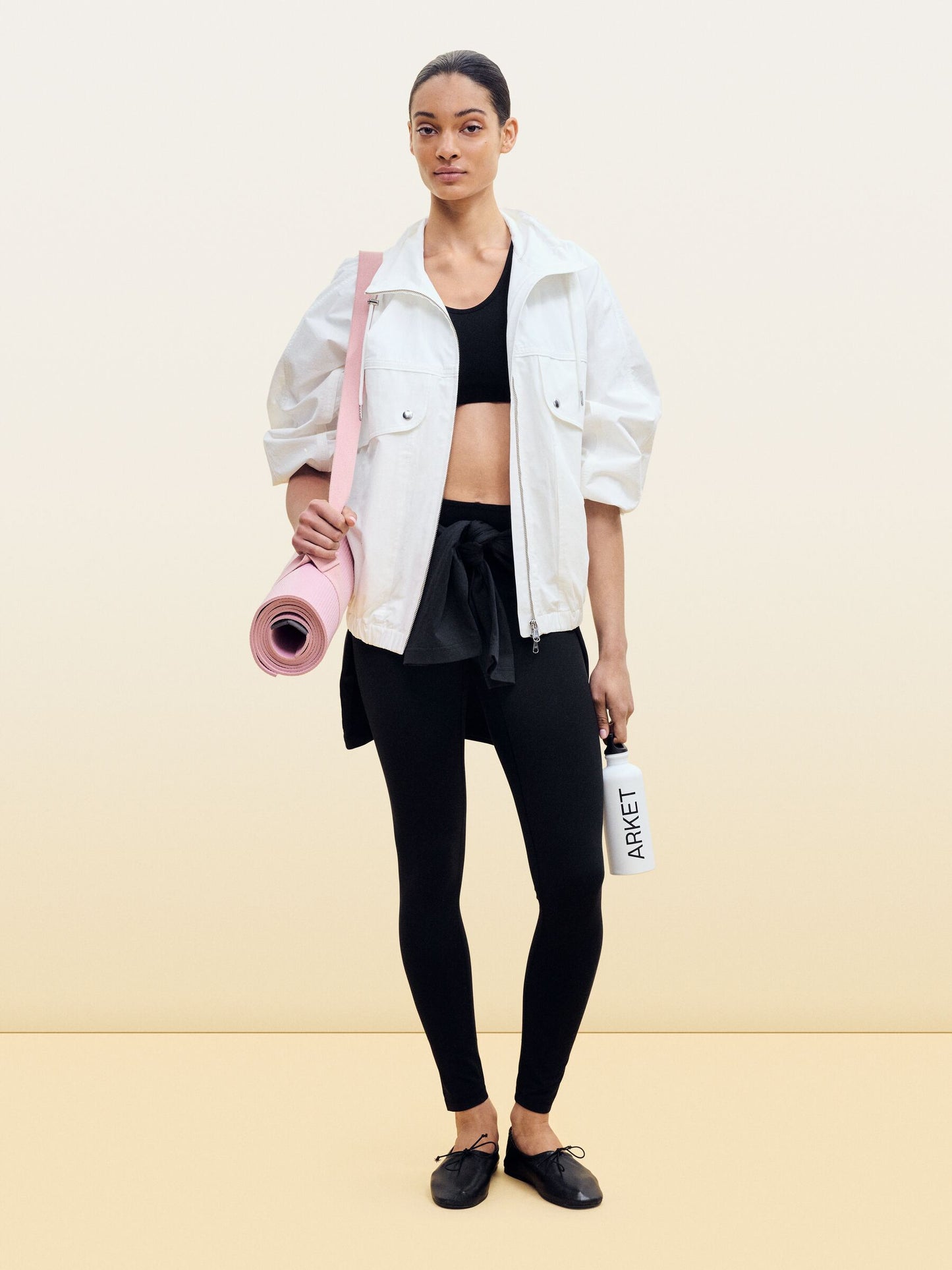 Sporty Leather Ballerinas