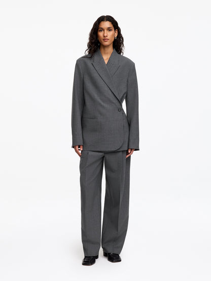 Wool-Blend Blazer