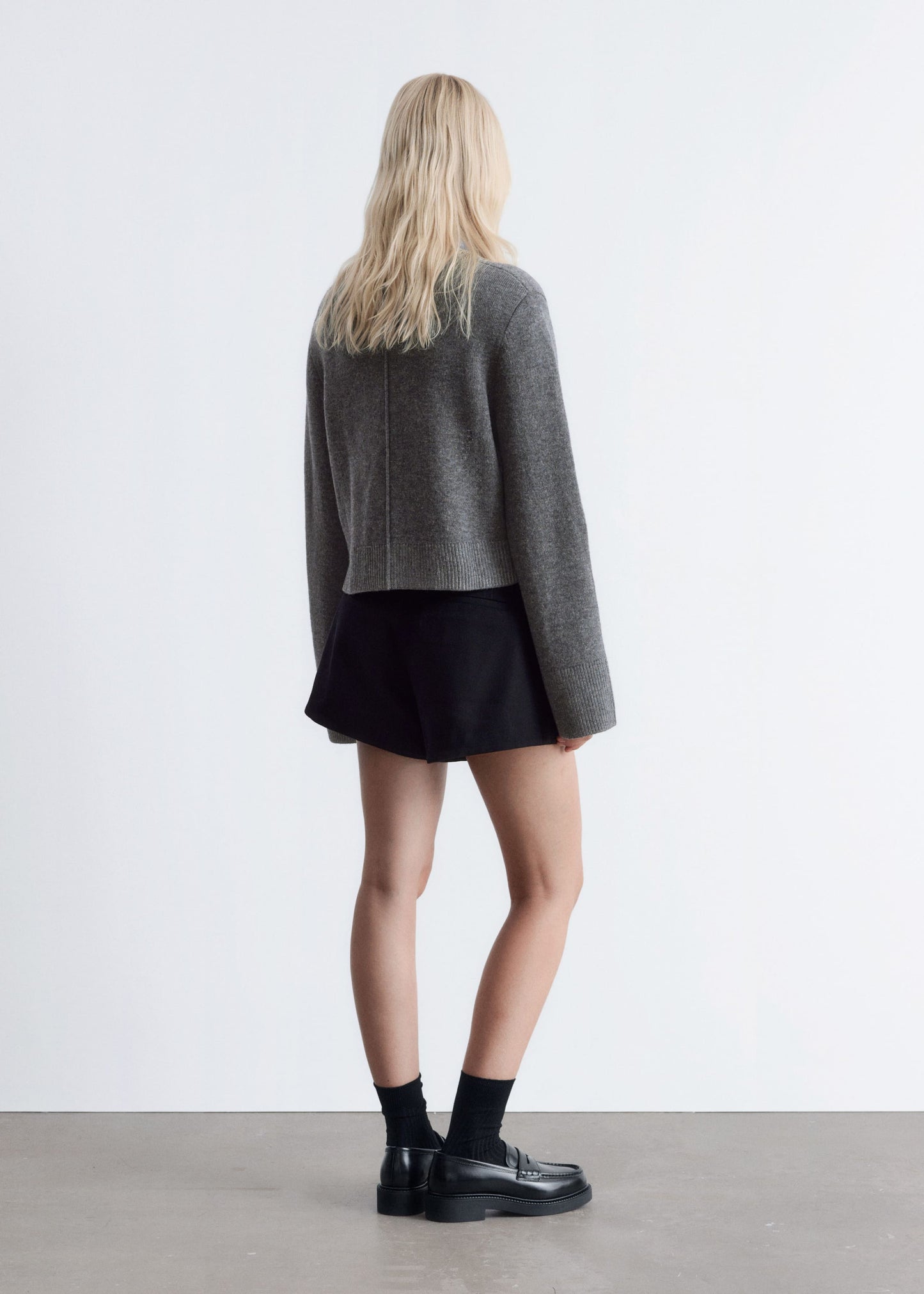 Cropped Boxy Cardigan
