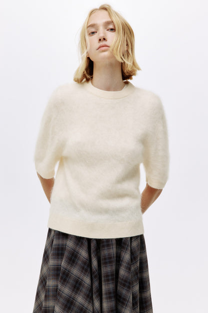 Brushed cashmere top