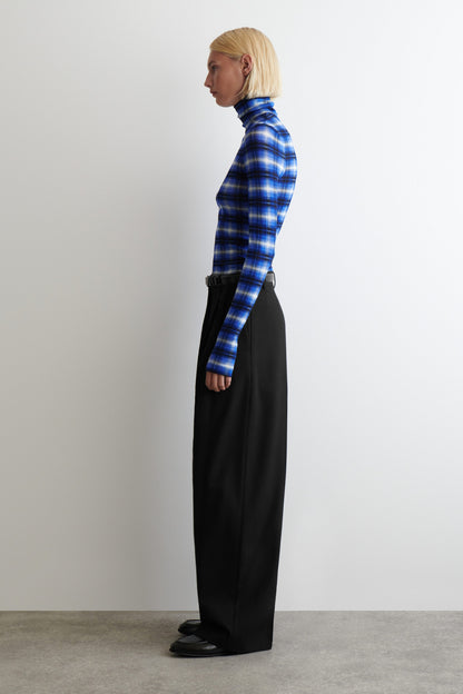 Merino Wool High-Neck Top