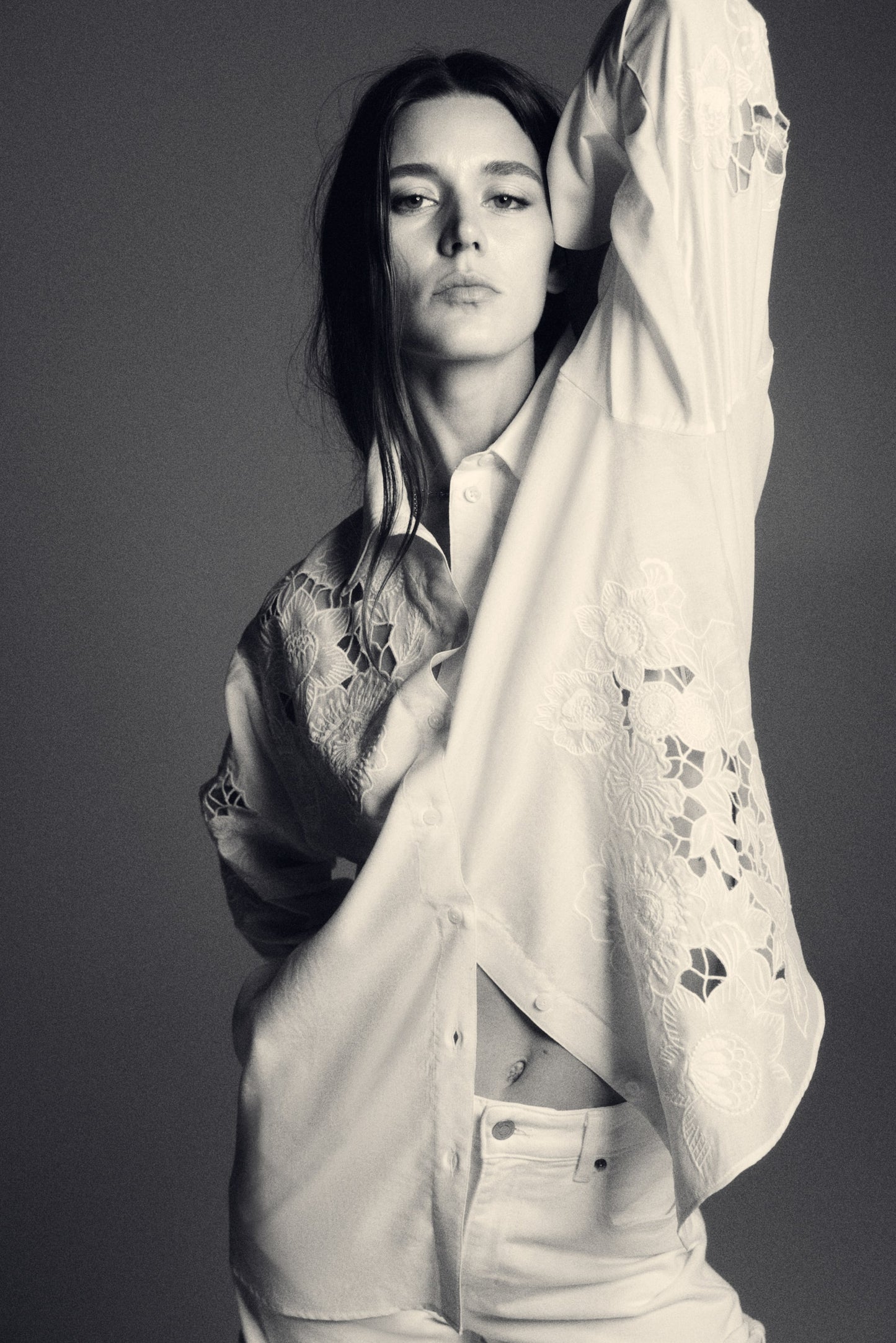 Broderie anglaise shirt