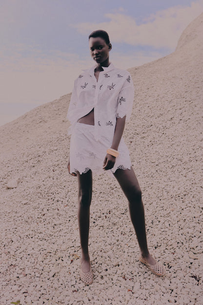Broderie anglaise shirt