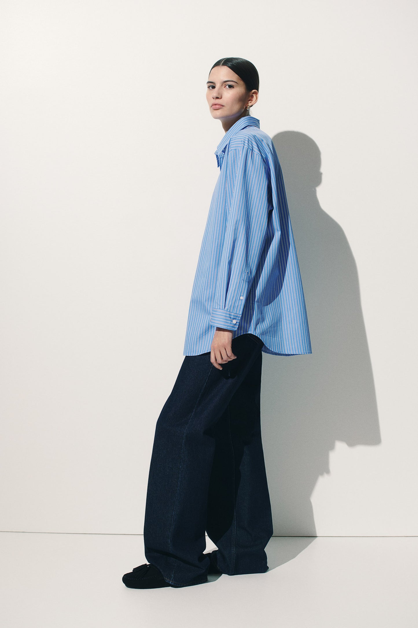 Oversized poplin shirt