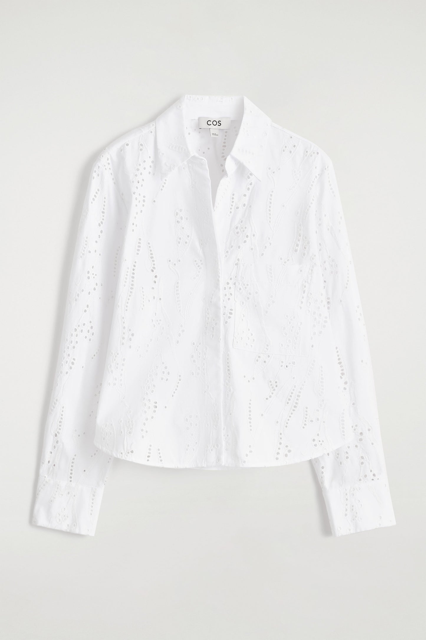 Cropped Broderie Anglaise Shirt