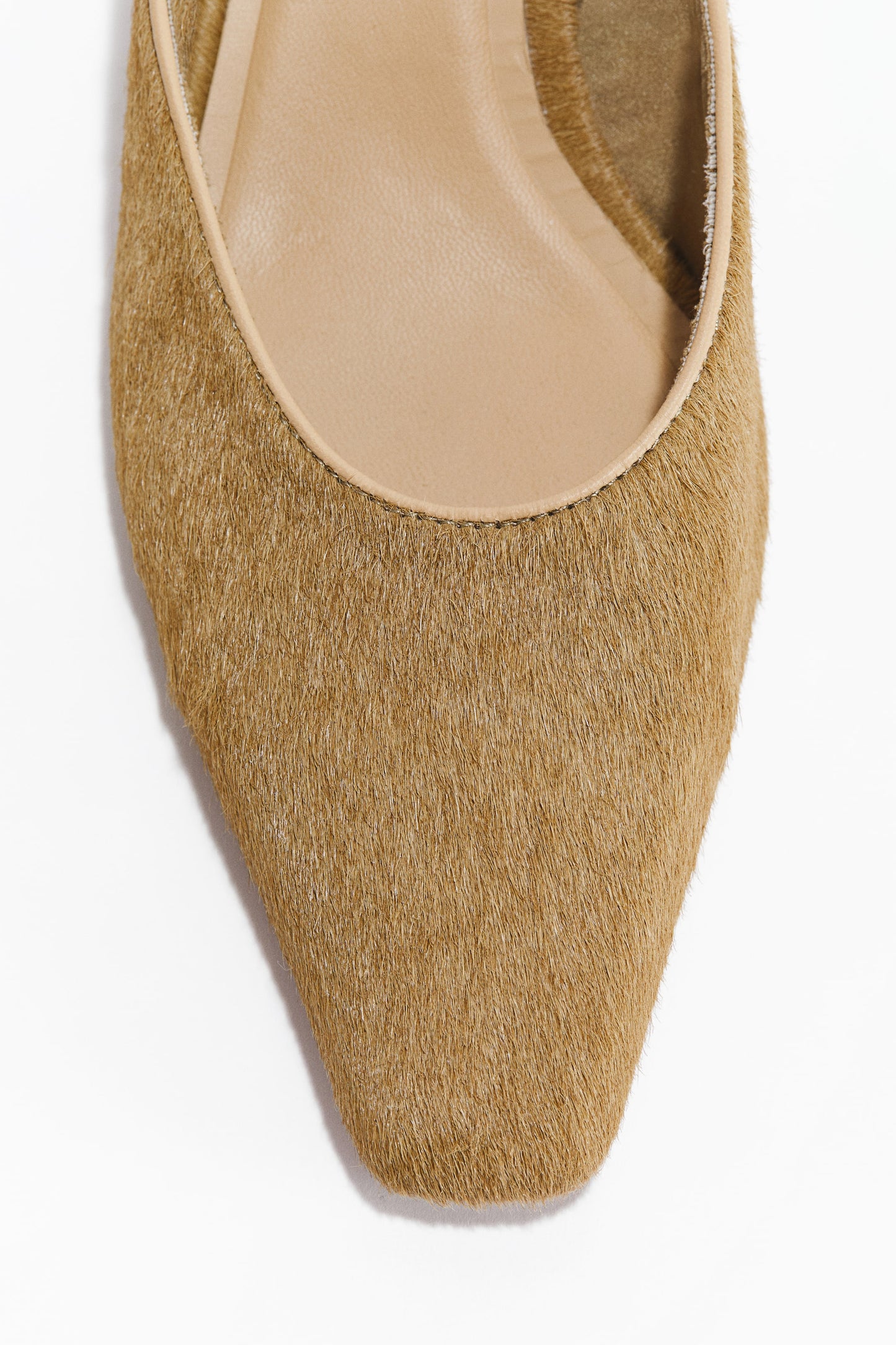 Heeled leather mules