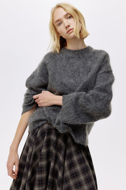 Oversized mohair-blend jumper
