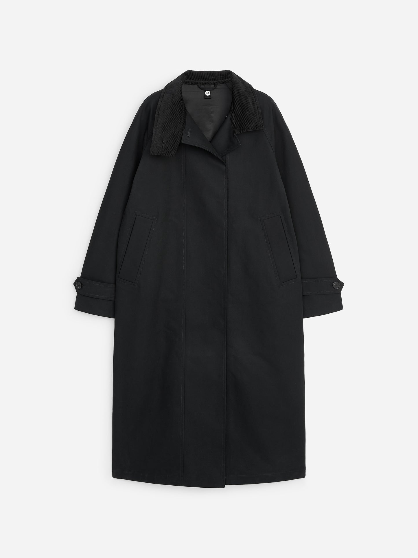 Corduroy-Collar Cotton Coat